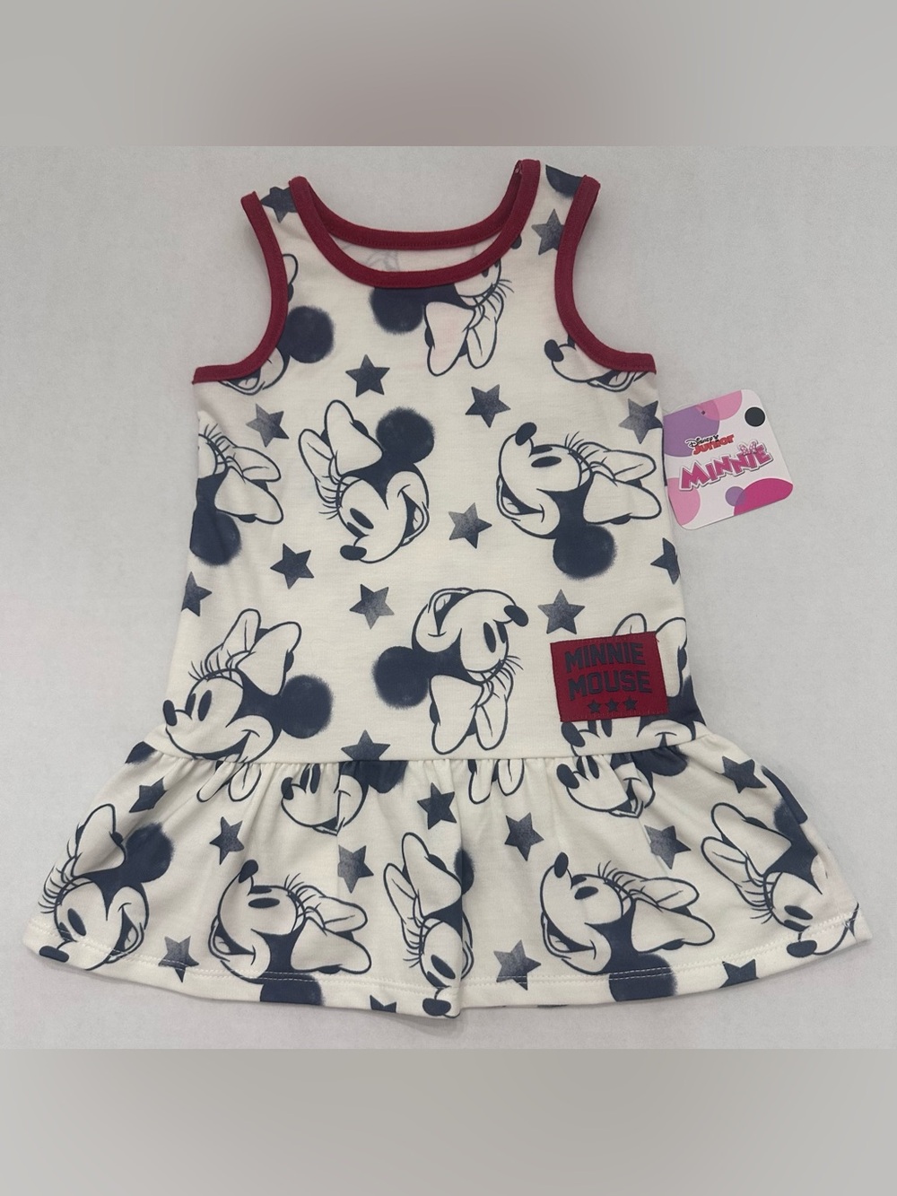 Minnie Mouse Toddler Girl Americana Sleeveless Dress, Size 18 Months